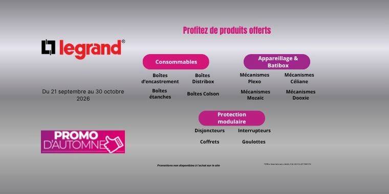 PROMO D'AUTOMNE

Profitez de produits offerts