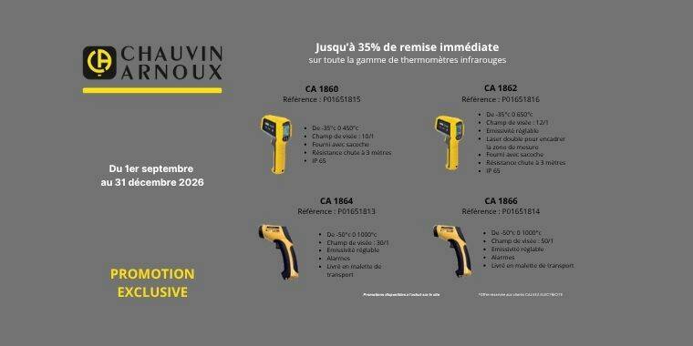 PROMOTION EXCLUSIVE

Thermomètres onfrarouges